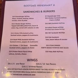 Boston's Hideaway Lounge 2 - Yummy cheesesteaks!