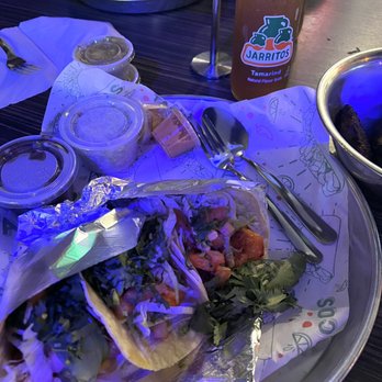 Bodegas Taco Shop - Shrimp tacos with rice and beans - Mexican Near Me - Houston, Texas Bodegas Taco Shop - Shrimp tacos with rice and beans - Mexican Near Me - Houston, Texas