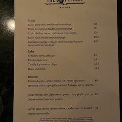 The Bon Vivant - Menu