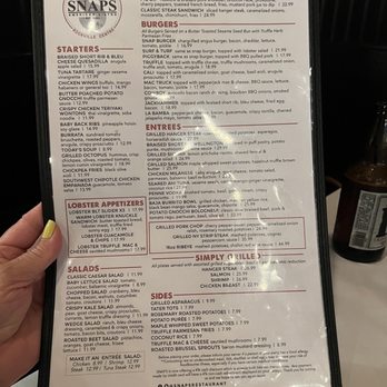 Snaps American Bistro - Menu - New American Near Me - Wantagh, New York Snaps American Bistro - Menu - New American Near Me - Wantagh, New York