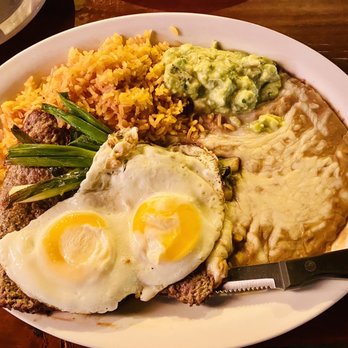 La Fiesta Restaurant - My Carne Asada with two Eggs (special request) - Mexican Near Me - Mountain View, California
