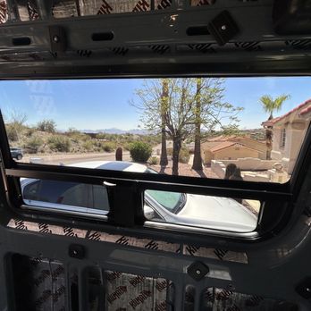 Gutierrez Window Tint - Lots of visibility through Xpel 70 on top of factory 28, from inside, although it looks quite "limo" dark feom outside - Car Window Tinting Near Me - Phoenix, Arizona