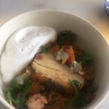 A Cevicheria - Quinoa with seafood with fish foam - Gastropubs Near Me - Lisbon, 11 A Cevicheria - Quinoa with seafood with fish foam - Gastropubs Near Me - Lisbon, 11
