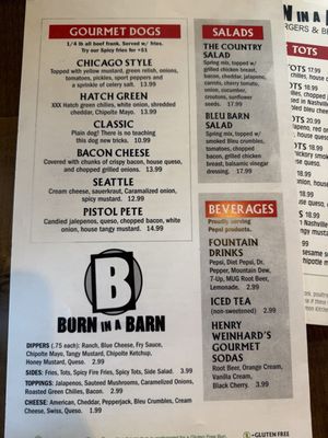 Menu photo 1 Born In A Barn Laramie, WY Menu photo 1 Born In A Barn Laramie, WY