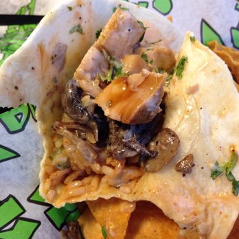Dank Burrito - Teriyaki grilled chicken taco with rice zucchini mushrooms and their Yum Yum sauce. - Food Trucks Near Me - Morehead City, North Carolina