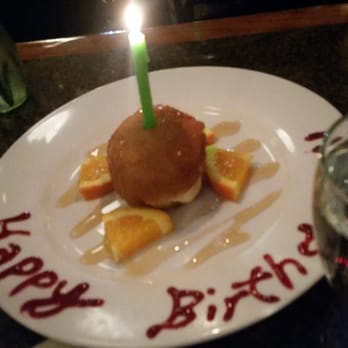 Thaitation - free bday dessert- turned off the lights, played "Happy birthday" over the speakers, and also a disco ball - Thai Near Me - Boston, Massachusetts Thaitation - free bday dessert- turned off the lights, played "Happy birthday" over the speakers, and also a disco ball - Thai Near Me - Boston, Massachusetts