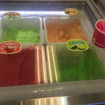 La Michoacana Premier - Just a few of the many ice cream flavors to choose from. Pepino, fresa, limon, and mango. - Juice Bars & Smoothies Near Me - Santa Barbara, California La Michoacana Premier - Just a few of the many ice cream flavors to choose from. Pepino, fresa, limon, and mango. - Juice Bars & Smoothies Near Me - Santa Barbara, California