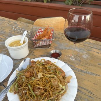 Cafe Wang - Chow Mein with shrimp - Dim Sum Near Me - La Verne, California