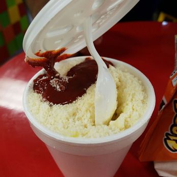 La Refreskeria Coco - a cup of ice cream with a spoon sticking out of it - Mexican Near Me - Houston, Texas La Refreskeria Coco - a cup of ice cream with a spoon sticking out of it - Mexican Near Me - Houston, Texas