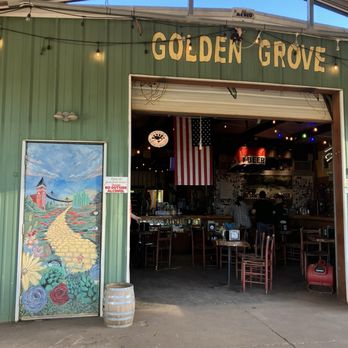 Golden Grove Brewery - View of entrance from outside front table - Breweries Near Me - Pelzer, South Carolina
