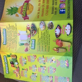 Bionicos Green Paradise - Juice Bars & Smoothies Near Me - Anaheim, California