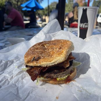 Frosty Burger - bacon cheeseburger - Ice Cream & Frozen Yogurt Near Me - Pine Valley, California