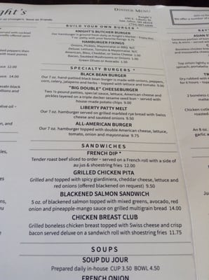 Menu photo 5 Knight's Downtown Ann Arbor Steakhouse Ann Arbor, MI Menu photo 5 Knight's Downtown Ann Arbor Steakhouse Ann Arbor, MI