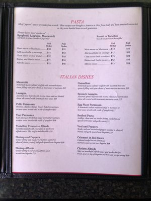 Menu photo 2 Capozio's Harbert, MI