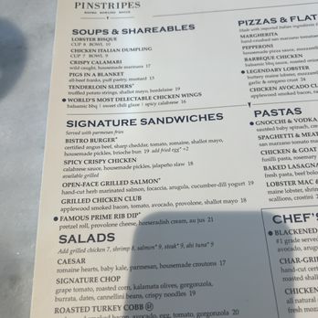 Pinstripes - Menu - New American Near Me - Orlando, Florida Pinstripes - Menu - New American Near Me - Orlando, Florida