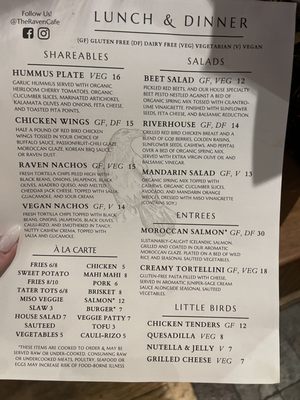 Menu photo 6 Raven Cafe Prescott, AZ Menu photo 6 Raven Cafe Prescott, AZ
