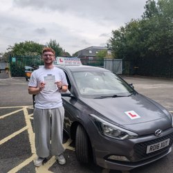 Harwood Driving School - Manual & Automatic - Student passing driving test at Smith street test centre Bury