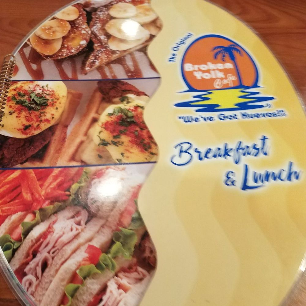 Broken Yolk Cafe - Egg shaped menu - Breakfast & Brunch Near Me - Mesa, Arizona
