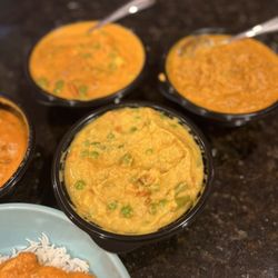 Memories of India - Navrattan Korma. My forever favorite. It means "nine jewels (a bunch of vegetables)" + yogurt sauce