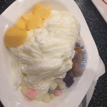 Snowflake Tea House - Original Snowflake with Egg Pudding, Taro ball and Mochi. - Desserts Near Me - Duluth, Georgia Snowflake Tea House - Original Snowflake with Egg Pudding, Taro ball and Mochi. - Desserts Near Me - Duluth, Georgia