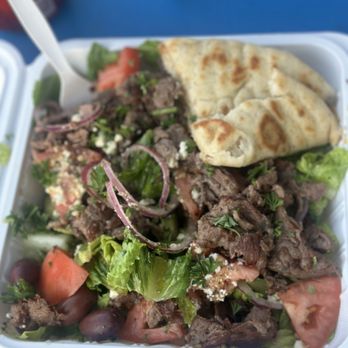 Tony’s Taverna On Wheels - Ribeye salad - Greek Near Me - Three Rivers, California Tony’s Taverna On Wheels - Ribeye salad - Greek Near Me - Three Rivers, California