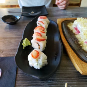 Sushi R91 - Strawberry and Creme roll - Japanese Near Me - Riverside, California Sushi R91 - Strawberry and Creme roll - Japanese Near Me - Riverside, California