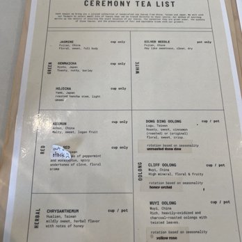 Ceremony - Tea Rooms Near Me - Providence, Rhode Island