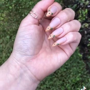 Red Persimmon Nail Salon - what i asked for. long matte nails with a terracotta french tip - Nail Salons Near Me - Murrieta, California Red Persimmon Nail Salon - what i asked for. long matte nails with a terracotta french tip - Nail Salons Near Me - Murrieta, California