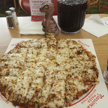 Marion's Piazza - Bob the Raptor Says "This is a Marion 's Super Cheese Pizza Prey!!!" - Pizza Near Me - Dayton, Ohio