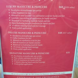 Happy Nails & Spa - Service prices as of 9/5/13