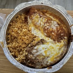Super Mex - 28. Two Tacos, Enchilada, Rice & Beans