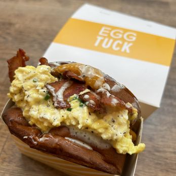 Egg Tuck - Egg BACON & CHEESE - Breakfast & Brunch Near Me - Los Angeles, California Egg Tuck - Egg BACON & CHEESE - Breakfast & Brunch Near Me - Los Angeles, California