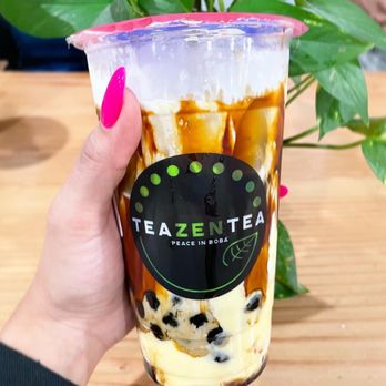 TeaZenTea - Ube Taro Creme Brûlée w/ boba - Coffee & Tea Near Me - Brentwood, California TeaZenTea - Ube Taro Creme Brûlée w/ boba - Coffee & Tea Near Me - Brentwood, California