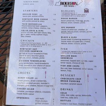 Bourbon On Main - Cocktail Bars Near Me - Frankfort, Kentucky