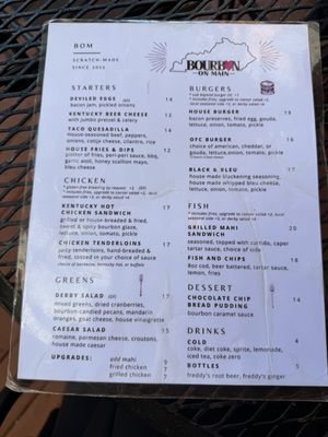 Menu photo 3 Bourbon On Main Frankfort, KY