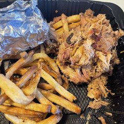 Mission BBQ - Mushy minced pork and cold limp fries