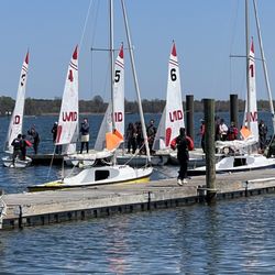 Annapolis Sailing School - At the dock with the training boats.