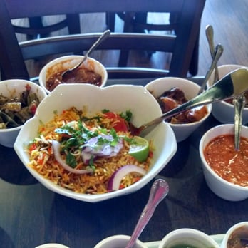 Haldi Chowk - Veg Biryani, Paneer Makhni, Aloo Baingan, Rajma, Bhindi Tawa Fry, Butter Chicken, Chicken Saag, Goat Curry, Butter Naan, Raita, Kheer - Indian Near Me - Middletown, New Jersey