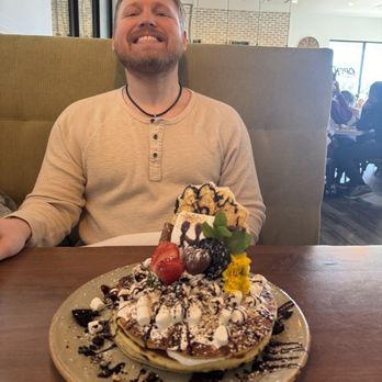 Fairview Farmers - The priceless joy of s'mores pancakes - Breakfast & Brunch Near Me - Fairview, Texas