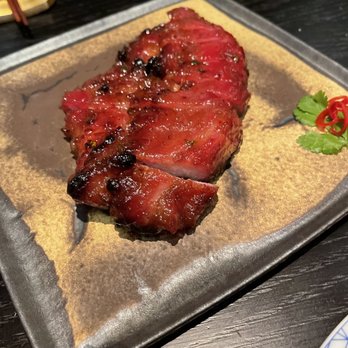 Mott 32 - Signature 36-Month Acorn Fed Barbecue Pluma Iberico Pork - Chinese Near Me - Las Vegas, Nevada