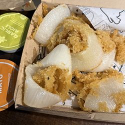 Nasty looking onion rings!