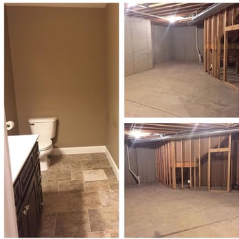 Finished Basements Plus - The "before" - General Contractors Near Me