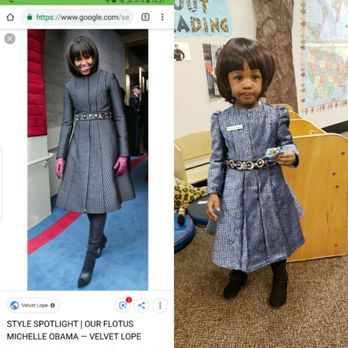 Saunders Sewing - We sewed a coat dress for a little "Michelle Obama" - Sewing & Alterations Near Me - Atlanta, Georgia