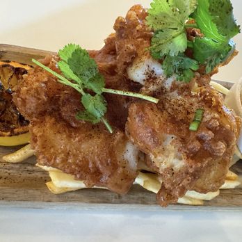Luna - Fish and chips. Really good. Well seasoned! - Tacos Near Me - Bakersfield, California