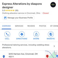 Express alteration by diaspora designer