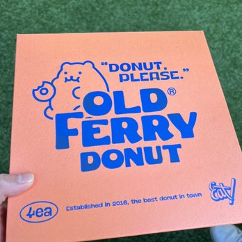 Old Ferry Donut - Cute box that's free. Bag costs 10 cents - Donuts Near Me - Buena Park, California Old Ferry Donut - Cute box that's free. Bag costs 10 cents - Donuts Near Me - Buena Park, California