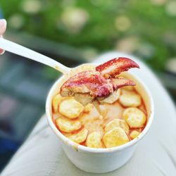 Geno's Chowder & Sandwich Shop - Lobster stew - very good but I liked their fish chowder the best