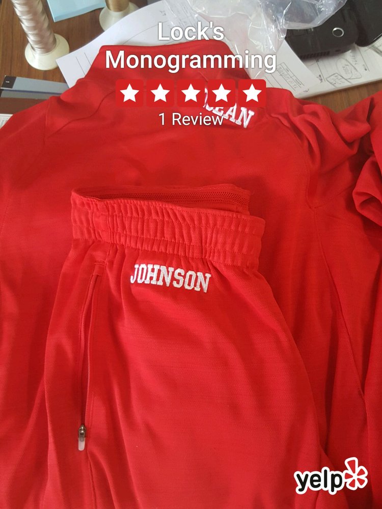 LOCK’S MONOGRAMMING Updated August 2024 815 Florentine Dr