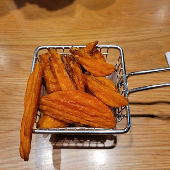 Pepper Lunch - Sweet potato side. Delicious but needs better sauce than ketchup ;( - Teppanyaki Near Me - Artesia, California