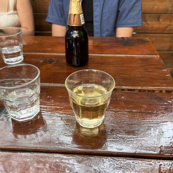 Campechano Taquería - My white wine, served allá water. - Mexican Near Me - Toronto, Ontario Campechano Taquería - My white wine, served allá water. - Mexican Near Me - Toronto, Ontario
